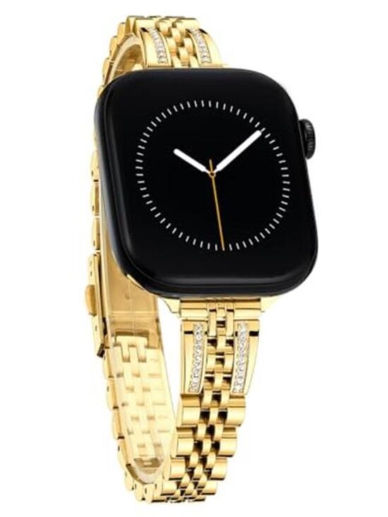 Apple Accessories - NEW Slim/Gold Luxury Rhinestone Apple Watch Band
